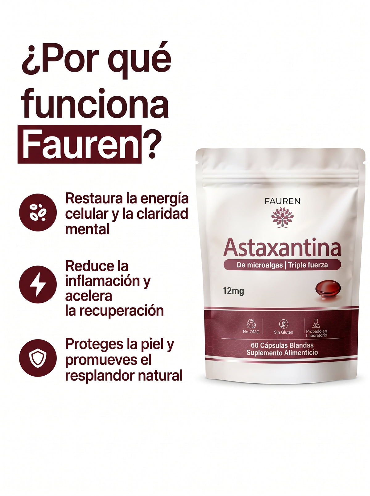 Astaxanthin Fauren – El antioxidante natural para tu bienestar integral
