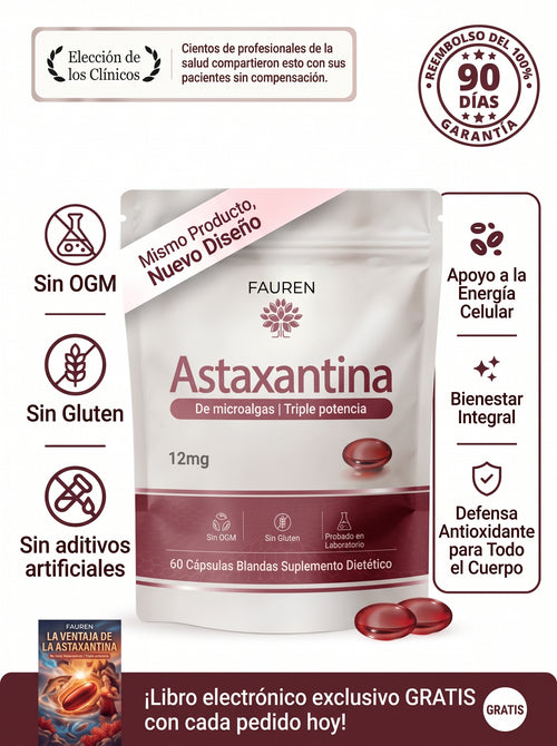 Astaxanthin Fauren – El antioxidante natural para tu bienestar integral