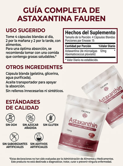 Astaxanthin Fauren – El antioxidante natural para tu bienestar integral